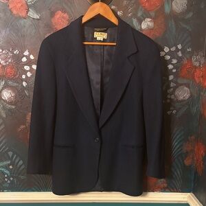 L.L. Bean Midnight Blue Blazer vintage